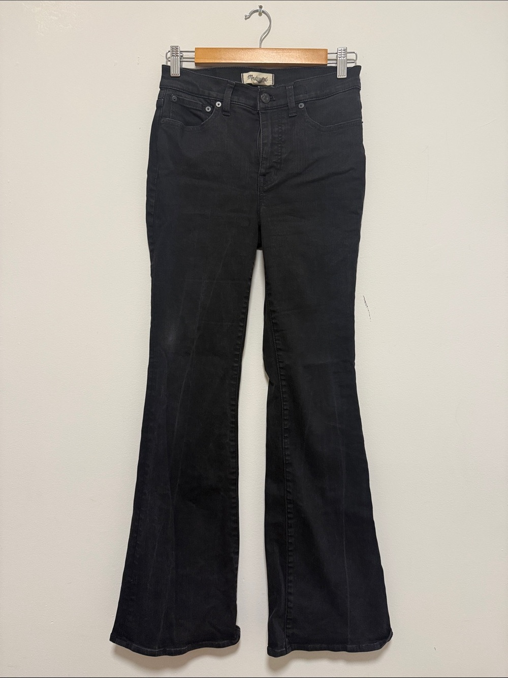Madewell Black High-Rise Flare Jeans